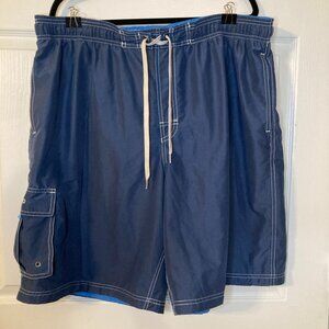 Speedo Men's Cargo Swim Trunks - Dark Blue Size XXL - 3 Pockets!